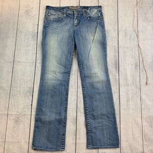 Big Star Jeans 31 L Maddie Bootcut Light Wash Mid Rise 34" Inseam